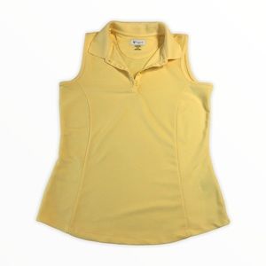 Greg Norman Yellow Golf Sleeveless Top Sz S